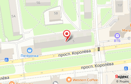 Торгово-монтажная компания Строй Вест на проспекте Королёва на карте