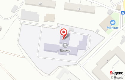 Затонская средняя школа на карте