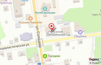 Рузский районный суд на карте