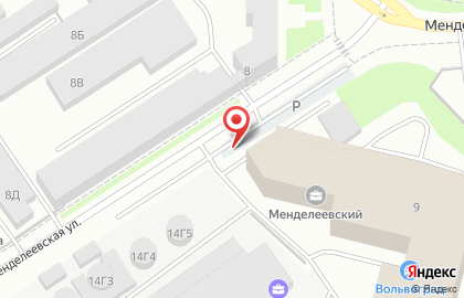 ДЭФО на Менделеевской улице на карте