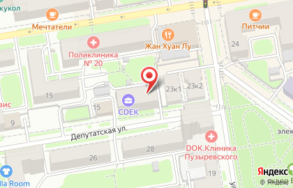 Адвокатский кабинет Ивановой Е.А. в Железнодорожном районе на карте