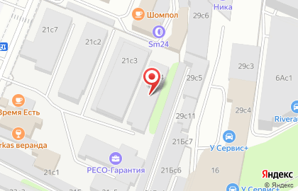 Академика в Москве на карте