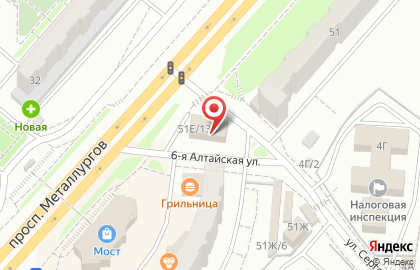 Сервисный пункт обслуживания Faberlic на проспекте Металлургов на карте