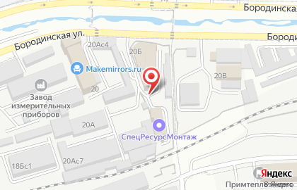 Центр комплектации на Бородинской улице на карте