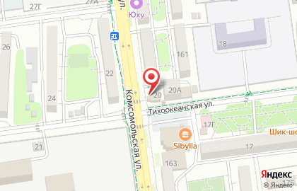 Магазин Долинский хлебокомбинат на Тихоокеанской на карте