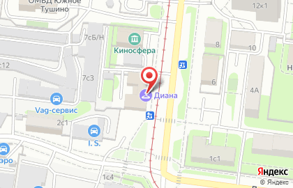 Ателье Профи на метро Тушинская на карте