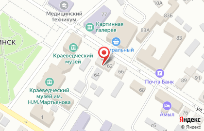 Линия офиса на улице Ленина на карте