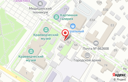 Линия офиса на улице Ленина на карте