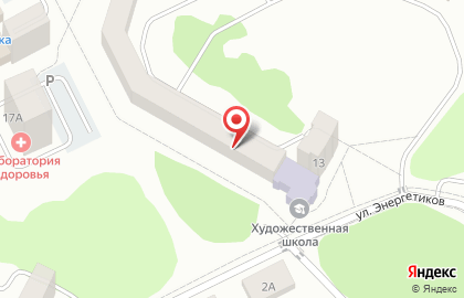 Детская художественная школа на улице Ленинградской на карте