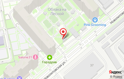 Фронт лайн на Новолитовской улице на карте