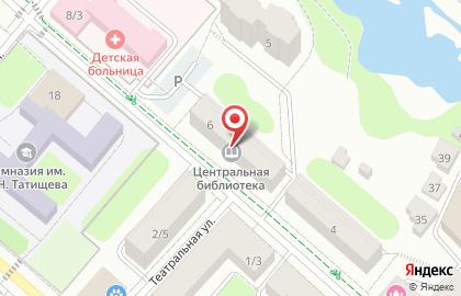 Клинская центральная городская библиотека на карте