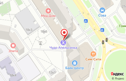 Парикмахерская Чудо-Апельсинка на метро Братиславская на карте