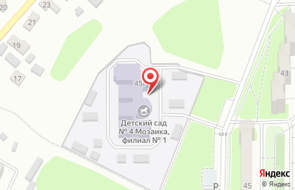 Детский сад Мозаика №4 в Железнодорожном районе на карте