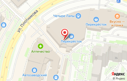 Гипермаркет Карусель на Плотникова на карте