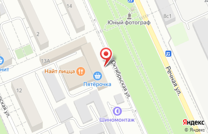 Салон-парикмахерская Гламур на Октябрьской улице на карте
