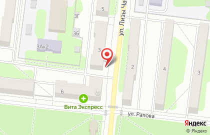 Аптека Контраст-Эра на улице Лизы Чайкиной на карте