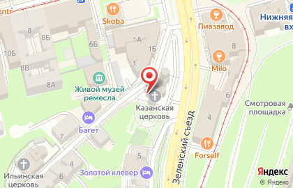 Церковь в честь иконы Божией Матери Казанская на карте