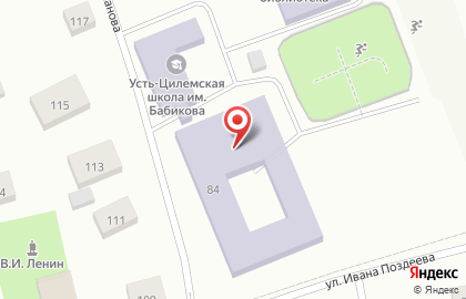 Усть-Цилемская средняя общеобразовательная школа им. М.А. Бабикова на карте