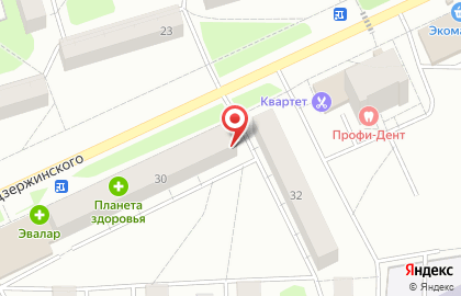 Магазин хозяйственных товаров Смена на улице Дзержинского на карте