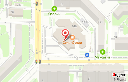Магазин хлебобулочных изделий в Нижегородском районе на карте
