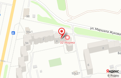 Стоматологическая клиника 32-Норма, стоматологическая клиника на улице Маршала Жукова на карте
