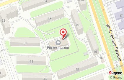 Приокское управление Федеральной службы по экологическому, технологическому и атомному надзору в Калуге на карте
