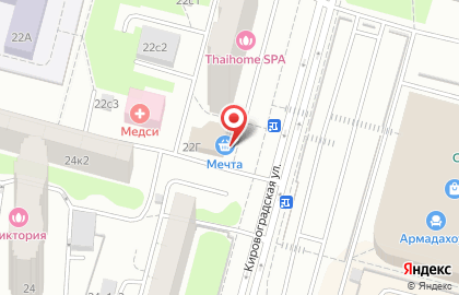 Магазин горящих путевок на метро Пражская на карте