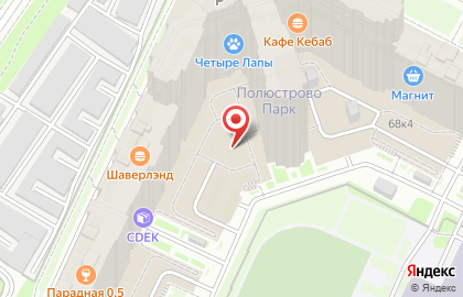 Седьмое Небо на Бестужевской улице на карте