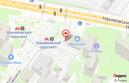 Киоск печатной продукции Краснопресненское агентство печати на Нахимовском проспекте на карте