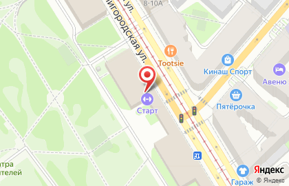 Тренажерный зал в Санкт-Петербурге на карте