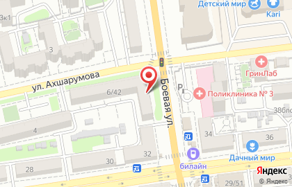 Салон-магазин Роскошные волосы на Боевой улице на карте