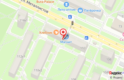 Автошкола Авента на проспекте Металлистов на карте
