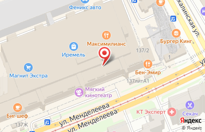 Офис продаж Билайн на улице Менделеева на карте