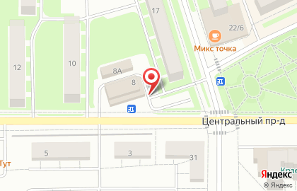 Магазин колбасных изделий Великатес в Центральном проезде на карте