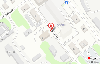 Строительная компания Камелот на улице Тургенева на карте