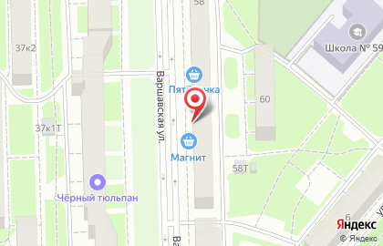 Магазин фермерских продуктов Удачный на Варшавской улице на карте