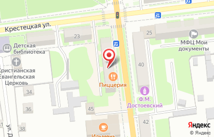 Пиццерия в Великом Новгороде на карте