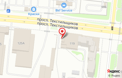 Магазин автотоваров Avto-37М на проспекте Текстильщиков на карте