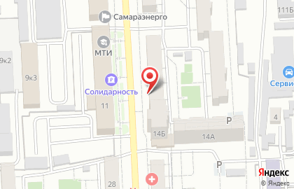 Супермаркет Пятёрочка в проезде Георгия Митирева на карте