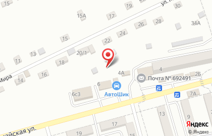 Торгово-сервисная компания ТехАвтоВосток на Первомайской улице на карте