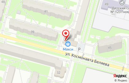 Автоцентр Северный на улице Космонавта Беляева на карте