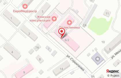 Майминская районная больница на улице Строителей на карте