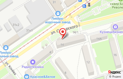 Магазин автотоваров АвтоМаркет на улице Обнорского на карте