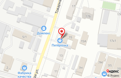 Супермаркет Пятёрочка в Кировском районе на карте
