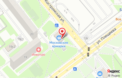 Богатырь на Костромской улице на карте