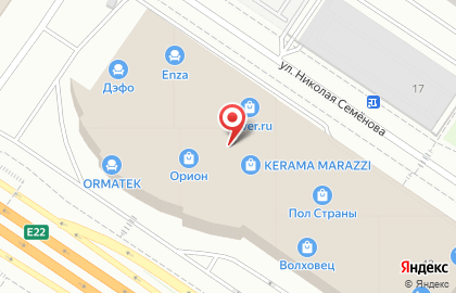 Салон мебели Verno кухни на улице Федюнинского на карте