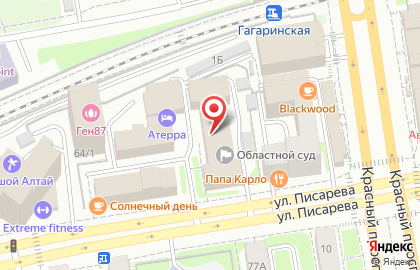 Новосибирский областной суд на карте