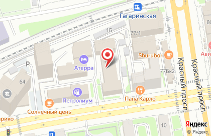 Банкомат ВТБ в Новосибирске на карте