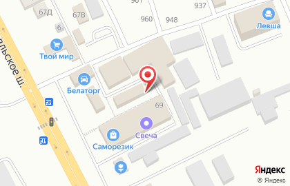 Магазин напольных покрытий Мир ламината в Смоленске на карте