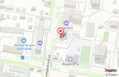 Супермаркет напитков Винлаб на Артиллерийской улице на карте